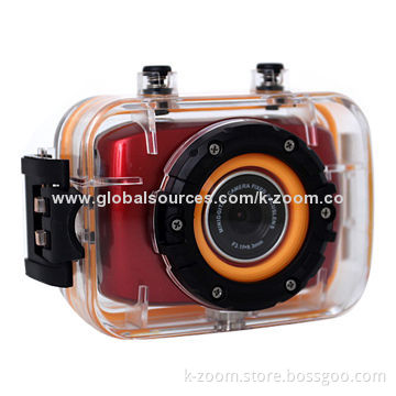 Sports Action Camera, Wide Viewing Angle, AVI Video Format, Easy-to-carry